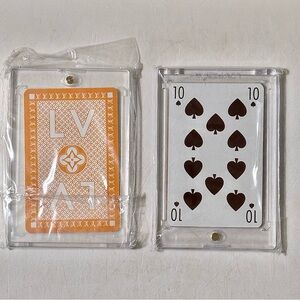 Louis Vuitton Yellow Playing Card 10 of Spades with COA